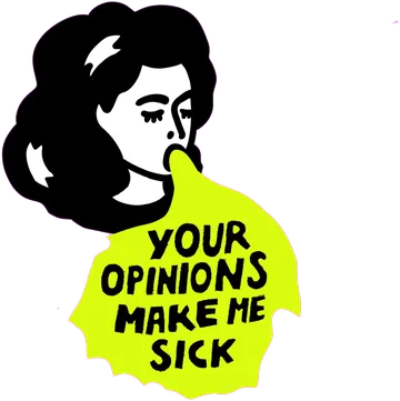 Girl with a speech bubble