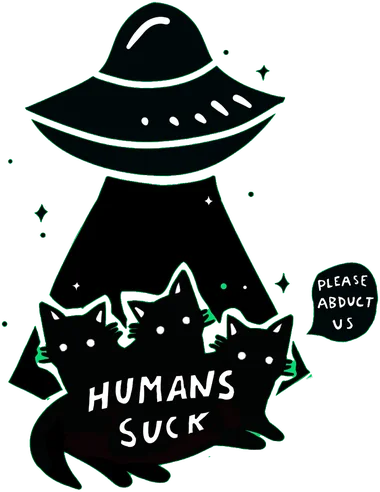 Cats in a UFO beam